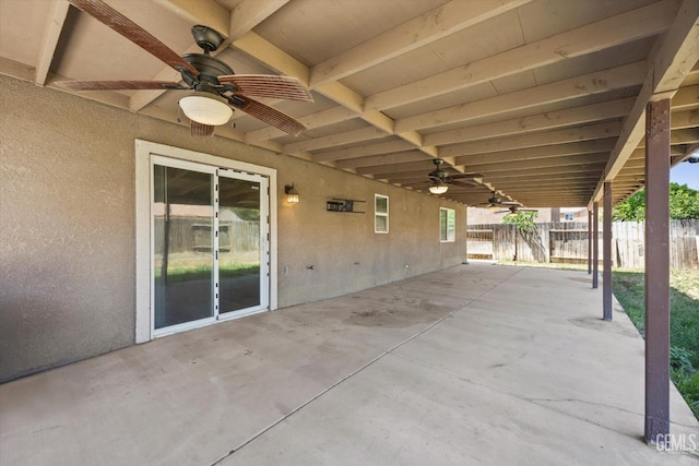 11602 Trabancos Dr, Bakersfield, CA 93311 - view of patio with ceiling fan
