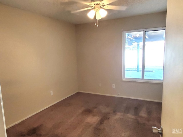 4204 Tyndall Ave, Bakersfield, CA 93313 - carpeted spare room featuring ceiling fan and baseboards