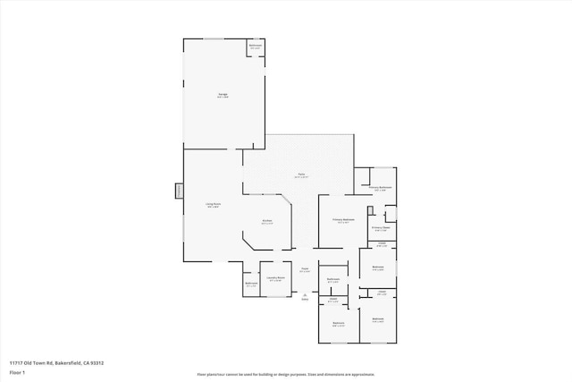 11717 Old Town Rd, Bakersfield, CA 93312 - view of floor plan / room layout