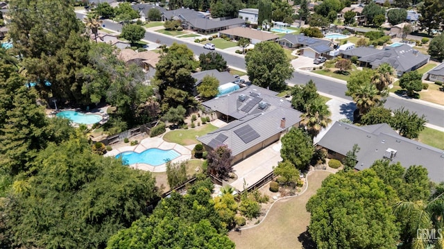 11717 Old Town Rd, Bakersfield, CA 93312 - aerial perspective of suburban area with a pool area