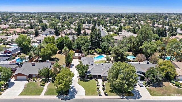 11717 Old Town Rd, Bakersfield, CA 93312 - aerial perspective of suburban area featuring a pool area
