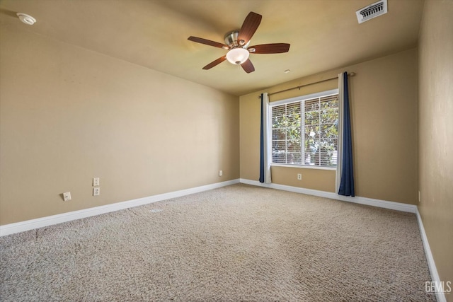11717 Old Town Rd, Bakersfield, CA 93312 - carpeted spare room with ceiling fan and a smoke detector