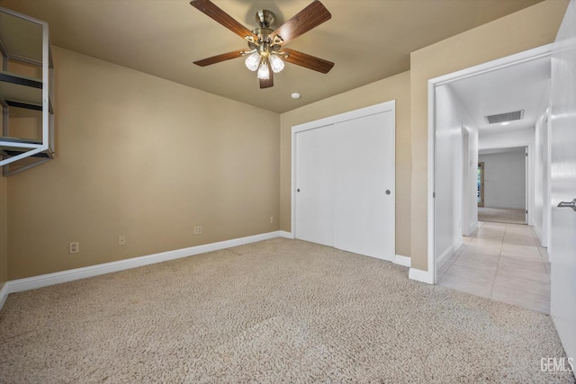 11717 Old Town Rd, Bakersfield, CA 93312 - unfurnished bedroom featuring carpet floors, a closet, and ceiling fan