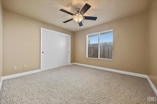 11717 Old Town Rd, Bakersfield, CA 93312 - unfurnished bedroom featuring carpet, a closet, and ceiling fan