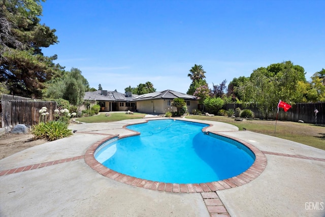 11717 Old Town Rd, Bakersfield, CA 93312 - view of pool with a patio area and a fenced backyard
