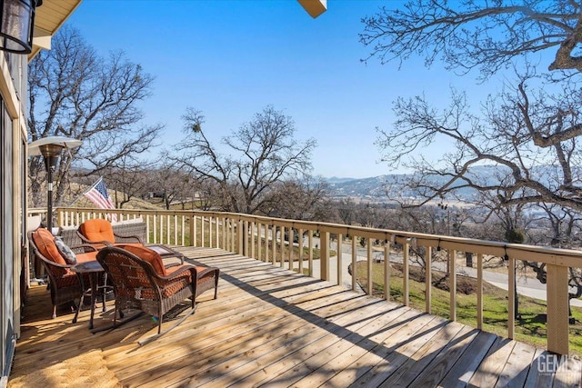 view of wooden terrace