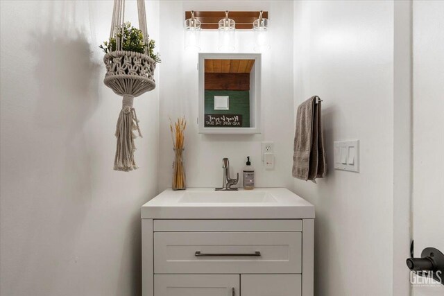 bathroom featuring vanity