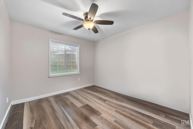 9913 Mark Twain Ave, Bakersfield, CA 93312 - empty room featuring wood finished floors and ceiling fan