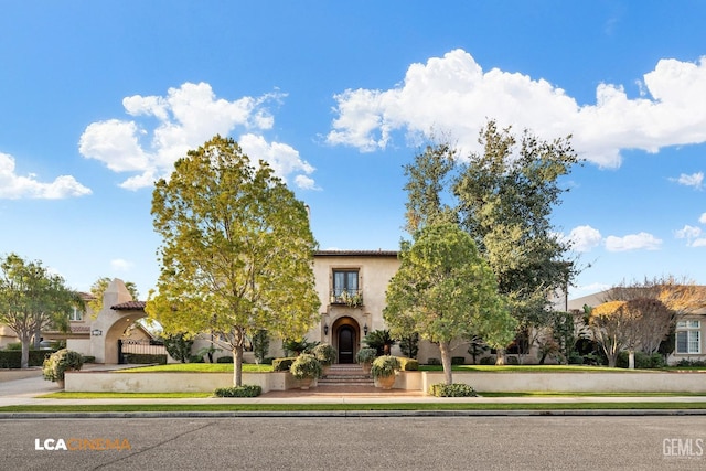 view of front of house featuring stucco siding