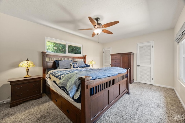 295 Walnut St, Shafter, CA 93263 - bedroom with light carpet, a ceiling fan, and baseboards