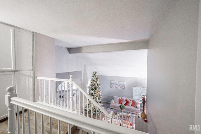 interior space featuring lofted ceiling