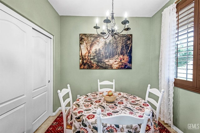14030 Sandstone Peak Dr, Bakersfield, CA 93306 - dining room with a chandelier and baseboards