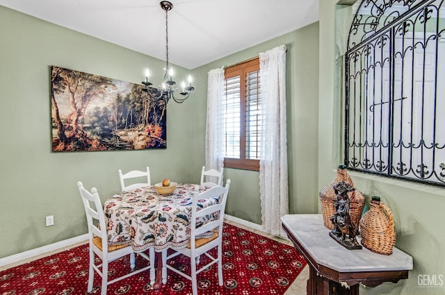 14030 Sandstone Peak Dr, Bakersfield, CA 93306 - dining area with a chandelier and baseboards