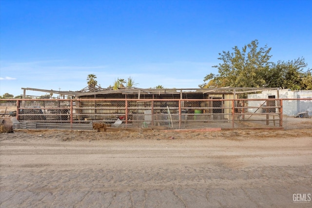 view of horse barn