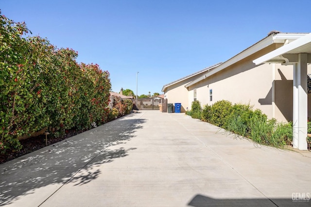 view of patio with fence