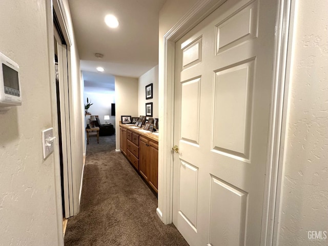 45796 Rocking K Dr, Cal Hot Springs, CA 93207 - hall with dark colored carpet