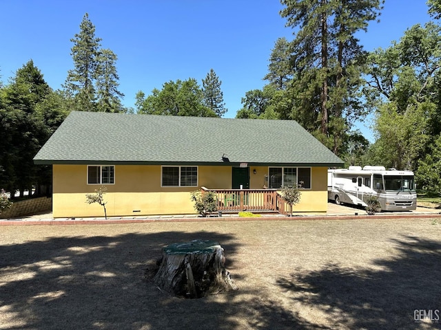 45796 Rocking K Dr, Cal Hot Springs, CA 93207 - view of front of house with stucco siding and roof with shingles