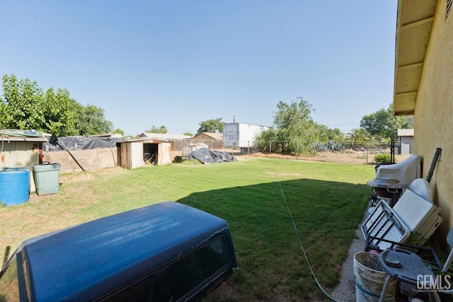 18695 Beech Ave, Shafter, CA 93263 - view of yard featuring a storage shed