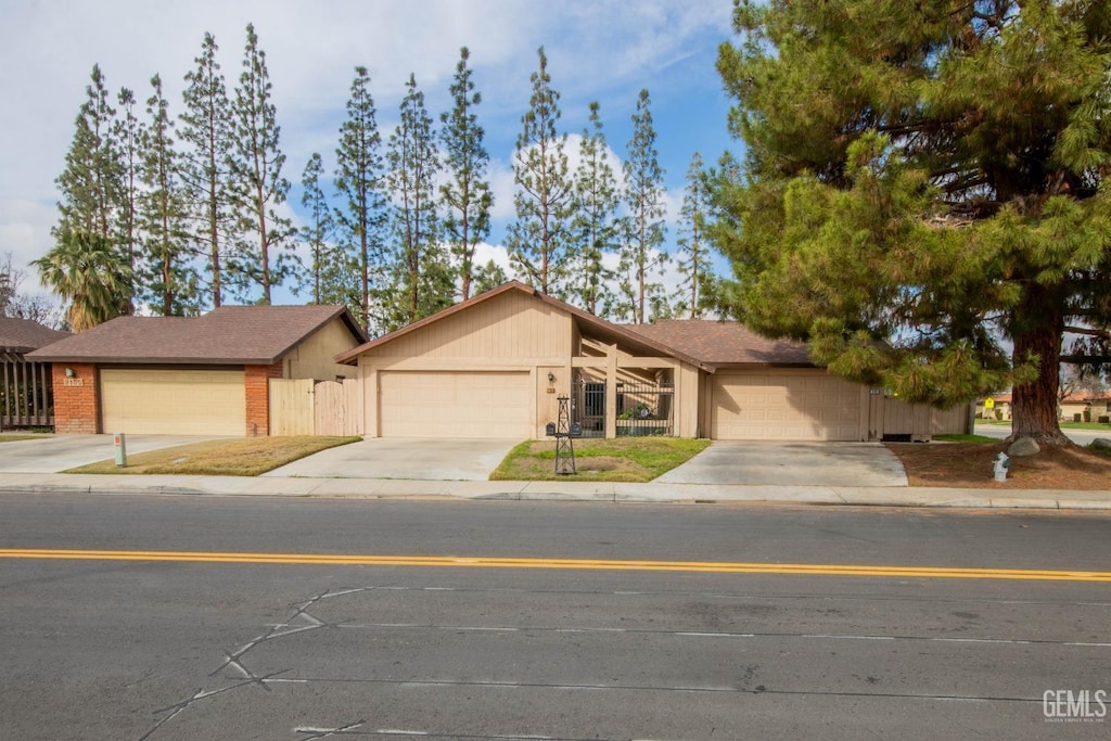 ranch-style house featuring a garage