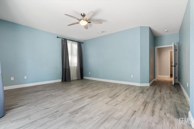 11311 Mezzadro Ave, Bakersfield, CA 93312 - spare room with a ceiling fan and light wood finished floors
