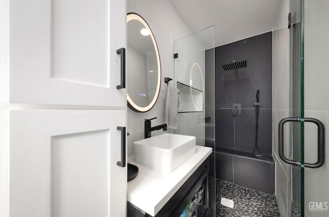 705 Stephens Dr, Bakersfield, CA 93304 - full bath featuring a shower stall and double vanity