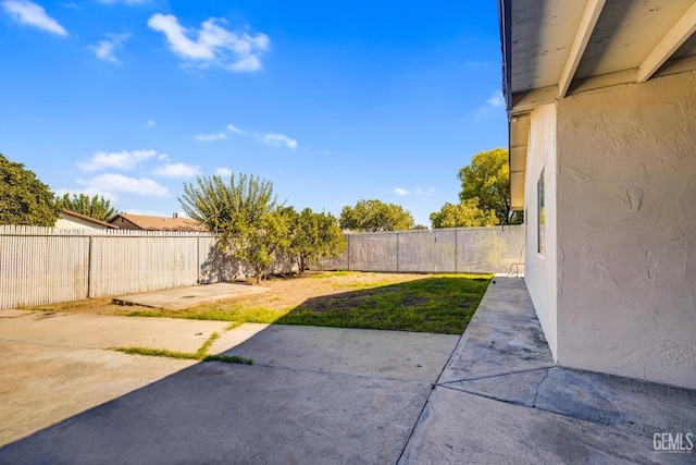 view of yard featuring a patio