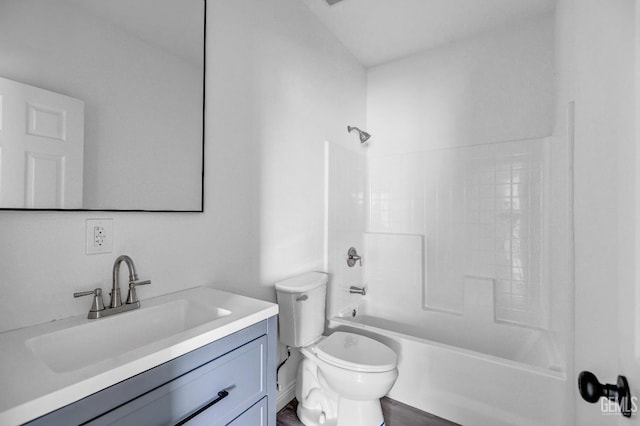 1627 Tejon St, Bakersfield, CA 93305 - bathroom with bathtub / shower combination, vanity, and toilet