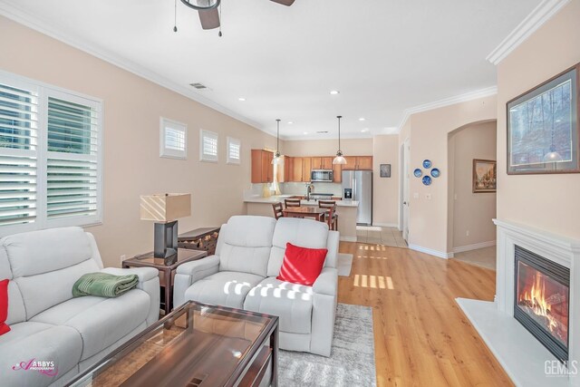 exterior space featuring cooling unit, a patio area, and ceiling fan