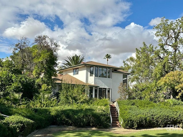 view of rear view of property