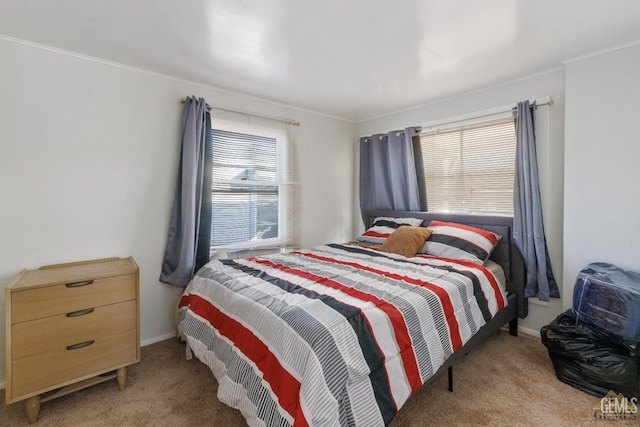 210 B B, Taft, CA 93268 - carpeted bedroom with ornamental molding and baseboards