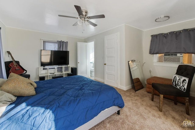 210 B B, Taft, CA 93268 - carpeted bedroom with cooling unit, ceiling fan, and baseboards