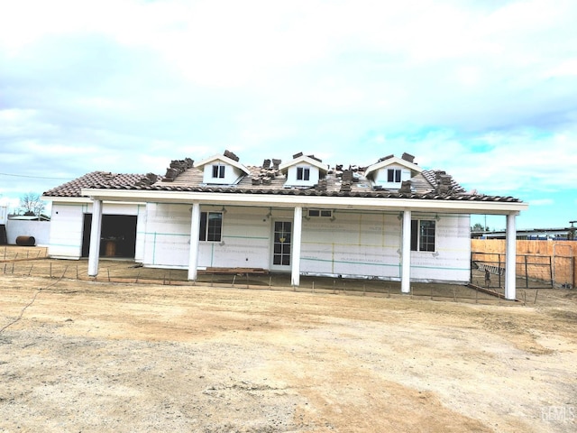 view of front of home