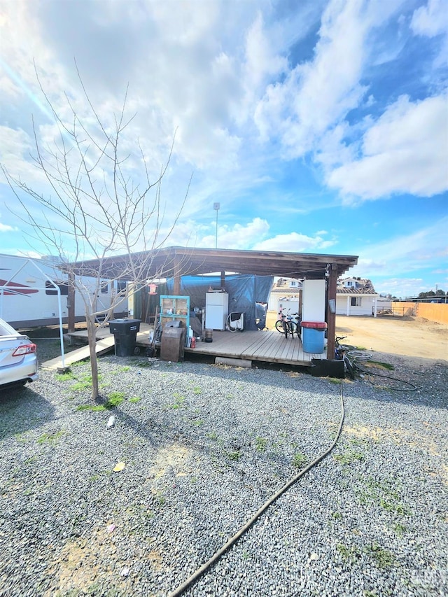 view of parking / parking lot