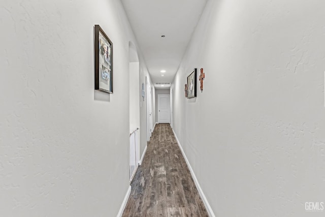 hall featuring hardwood / wood-style floors