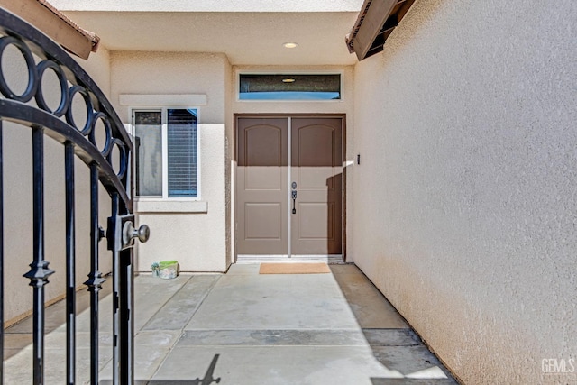 view of entrance to property