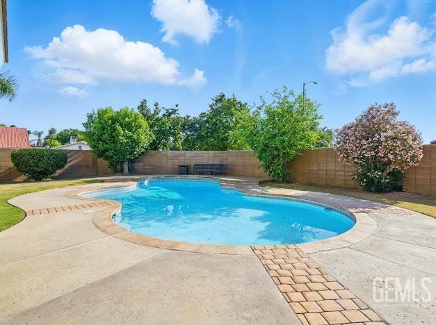 3717 Alcott Dr, Bakersfield, CA 93311 - view of pool featuring a fenced backyard and a patio area