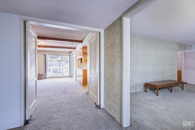1830 Chevy Chase Way, Bakersfield, CA 93306 - hall featuring a textured ceiling and carpet flooring