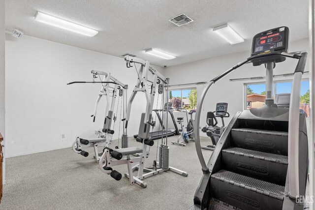 5928 Dyce Way, Bakersfield, CA 93306 - gym with a textured ceiling
