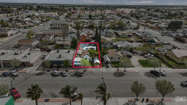 bird's eye view with a residential view