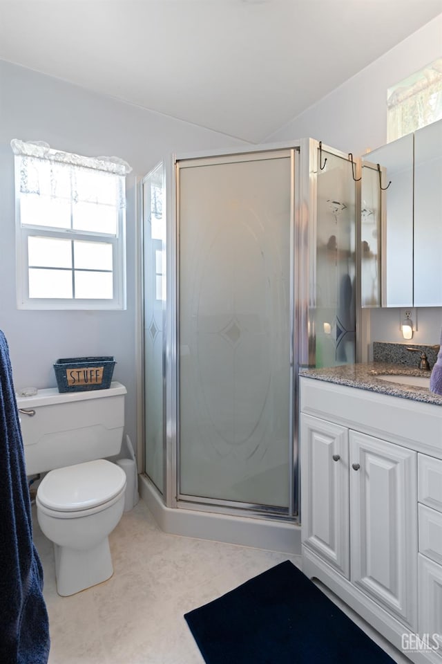 318 Cypress St, Bakersfield, CA 93304 - bathroom with vanity and a shower stall