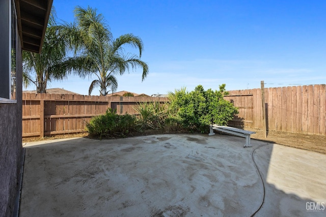view of patio / terrace featuring a fenced backyard