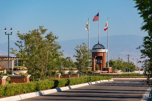 view of home's community featuring a mountain view