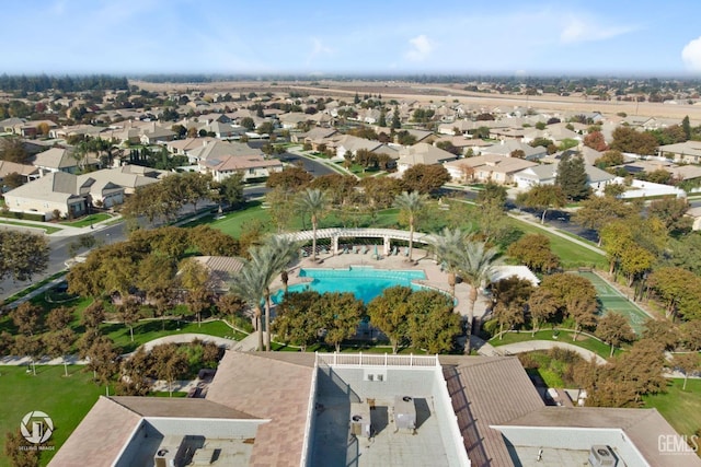 11901 Kimelford Dr, Bakersfield, CA 93312 - aerial view of residential area with a pool area