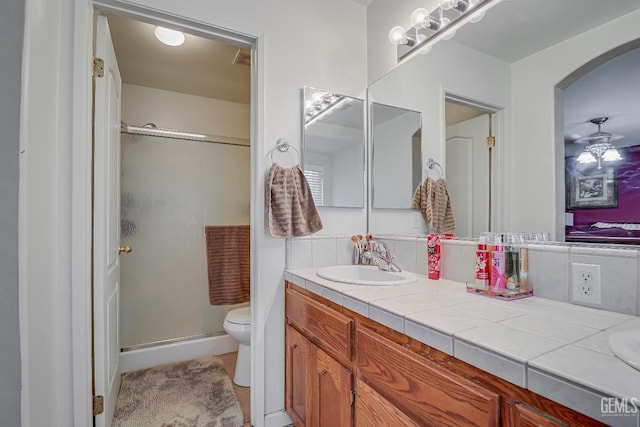 10126 Pyramid Peak Dr, Bakersfield, CA 93311 - full bath with vanity and a shower stall
