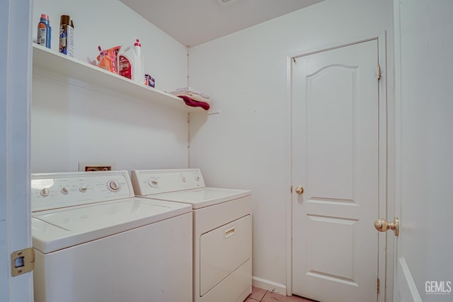 10126 Pyramid Peak Dr, Bakersfield, CA 93311 - laundry area with independent washer and dryer and light tile patterned floors