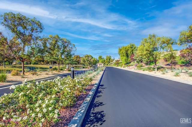 13918 Calico Village Dr, Bakersfield, CA 93306 - view of asphalt road featuring view of scattered trees