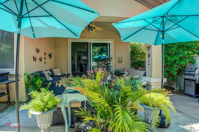 13918 Calico Village Dr, Bakersfield, CA 93306 - view of patio with grilling area