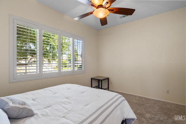 5703 Park Pl, Bakersfield, CA 93306 - bedroom with carpet flooring and a ceiling fan