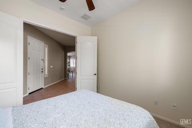 5703 Park Pl, Bakersfield, CA 93306 - bedroom with baseboards and ceiling fan