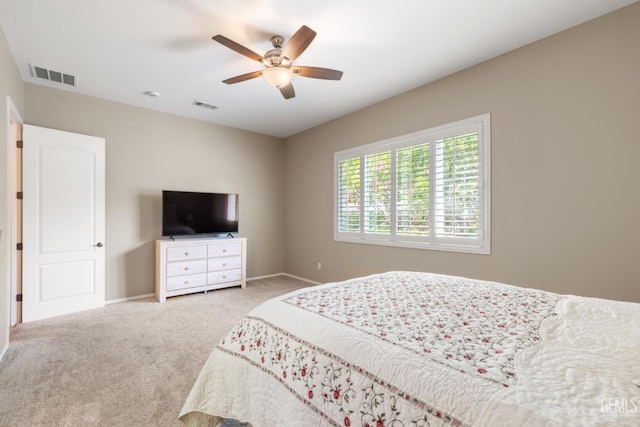 5703 Park Pl, Bakersfield, CA 93306 - carpeted bedroom featuring baseboards and ceiling fan